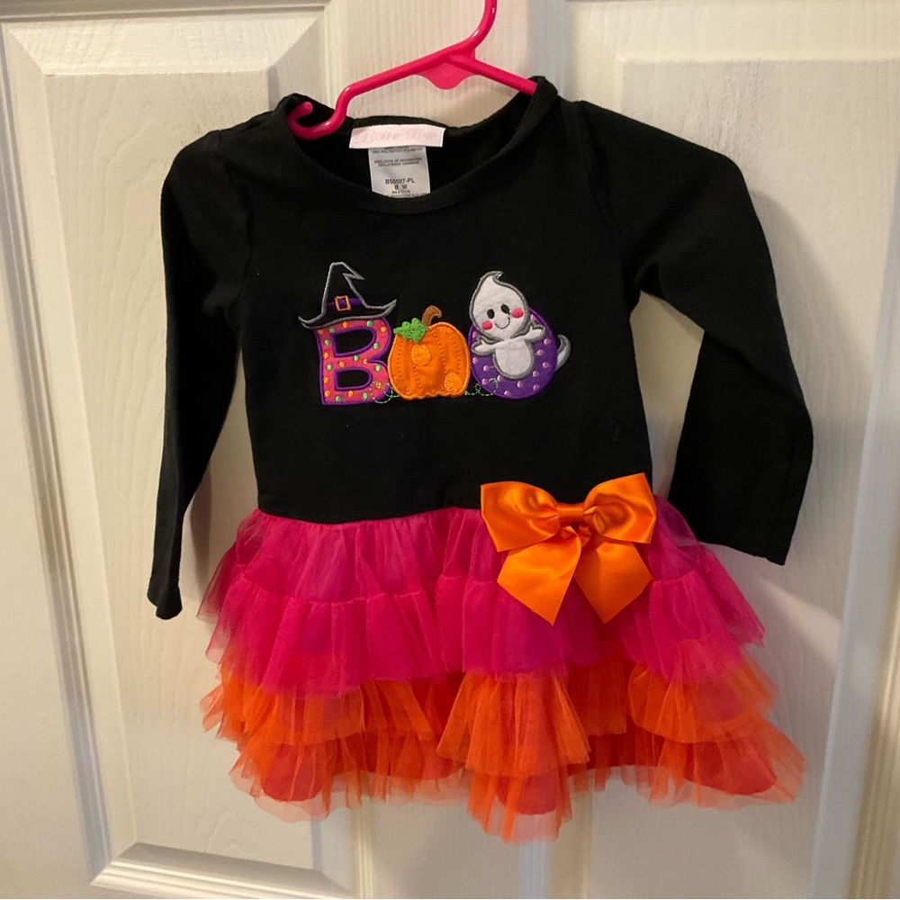 Kids Halloween Boo Costume - Black, Pink, and Orange